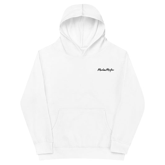 Kids Unisex Fleece Hoodie (White)