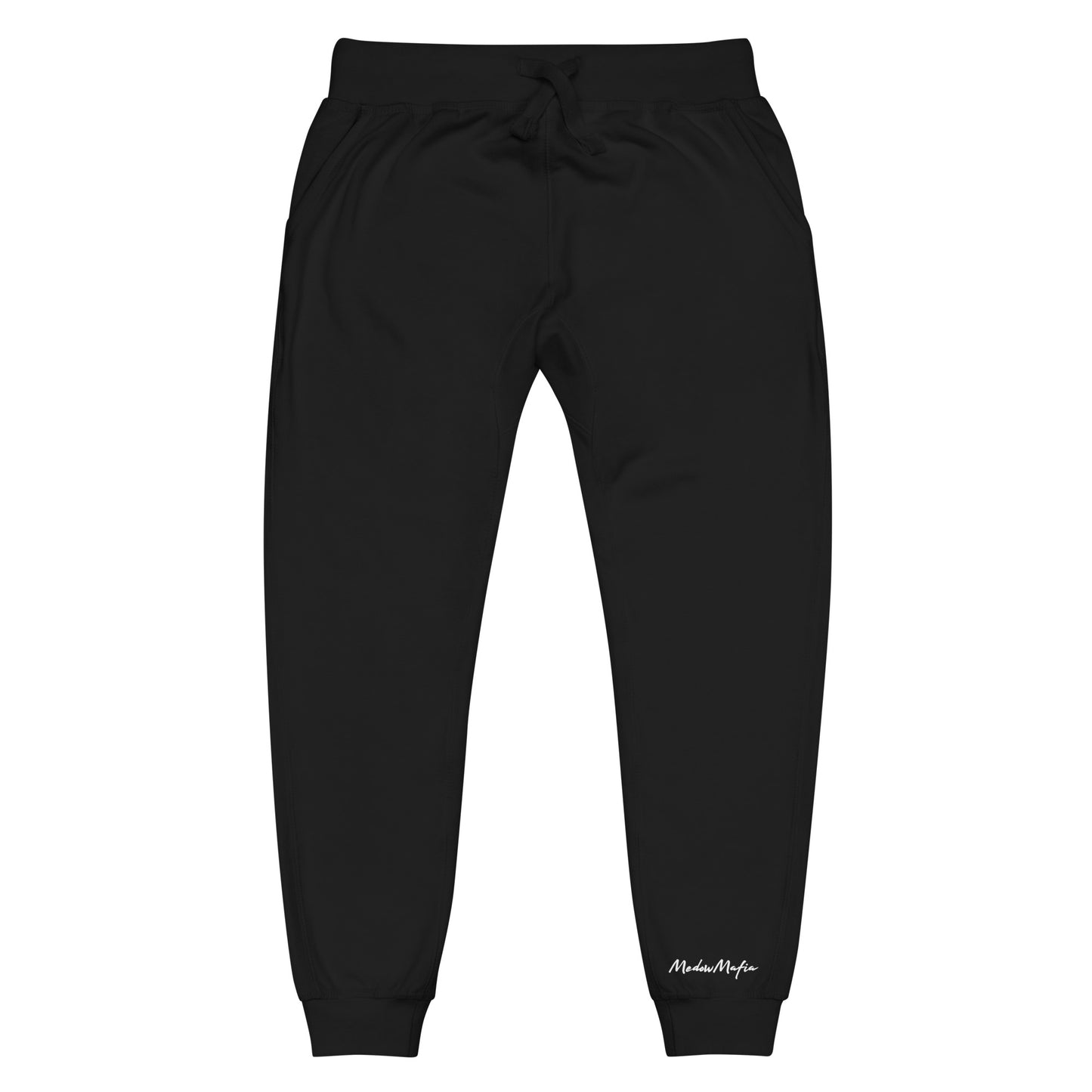 Unisex Fleece Sweatpants (Black)